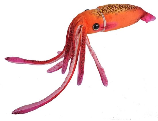 Peluche Wild Republic Squid Junior 38 Cm Peluche Oranje