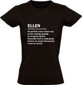 Ellen  dames t-shirt | verjaardagskado | jarig | verjaardag kado | Cadeau | Zwart