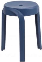 Set van 6 tabouret 'Aimé' Donkerblauw