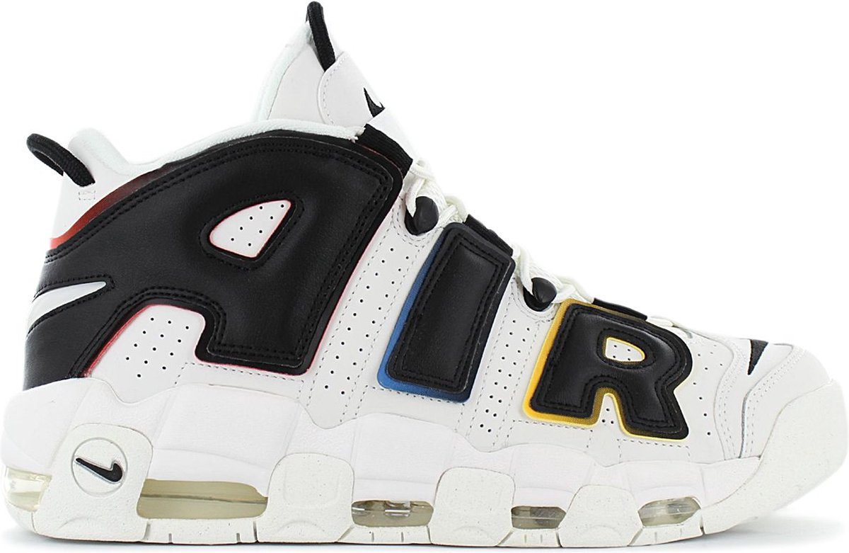 Nike Nike Air More Uptempo 96 Trading Cards Primary Colors Heren Sneakers Sport Schoenen Trainers DM1297-100 Wit