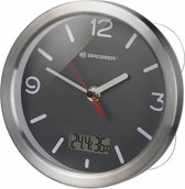 wandklok MyTime Bath 25 cm zilver/grijs
