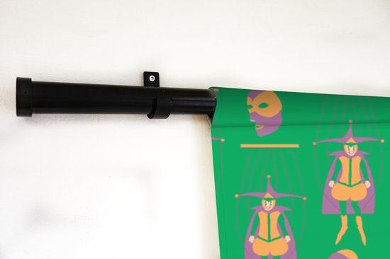 Tapisserie - Tapisserie - Masque - Motifs - Carnaval - Joker - 150x112,50 cm - Tapisserie