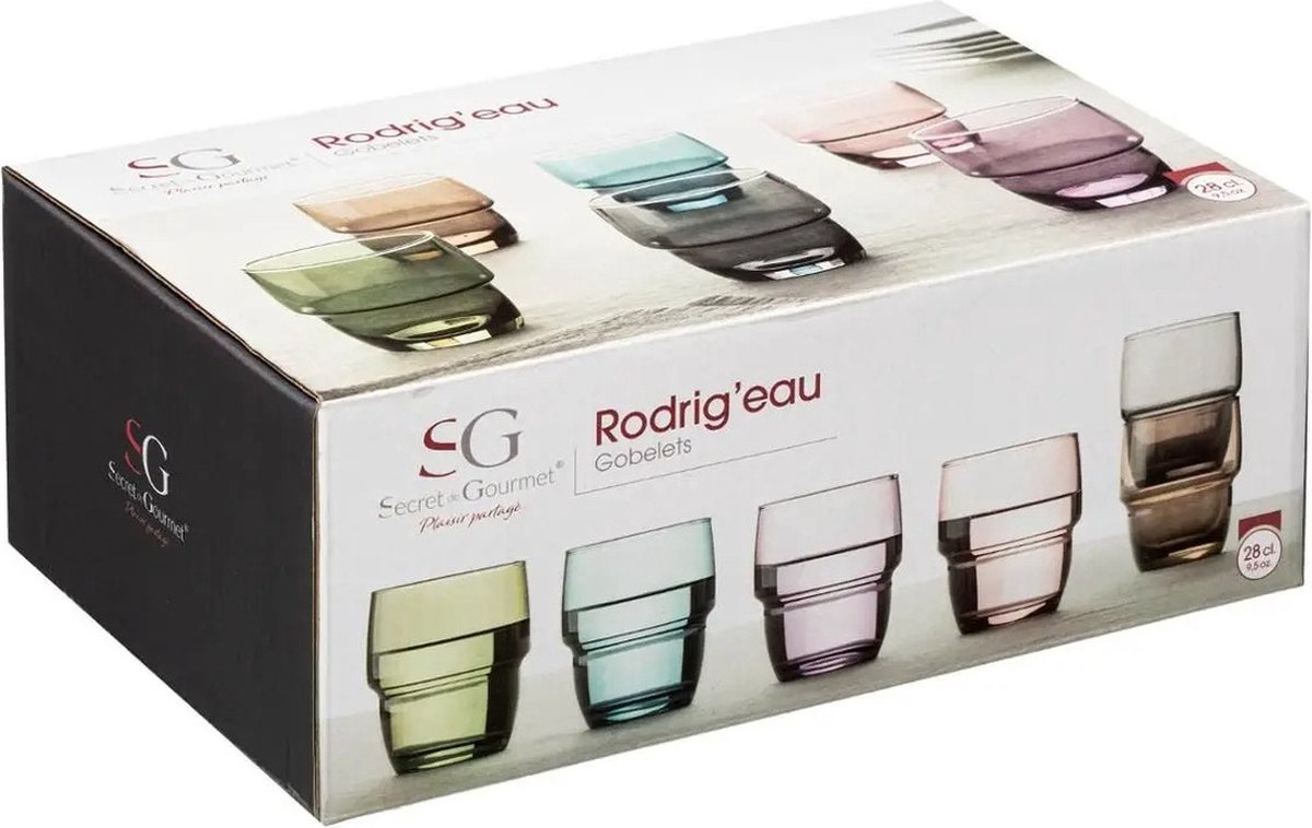 Lot De 12 Verres à Eau JORISELECTION - 215ml - Transparent - Moderne Et Pratique