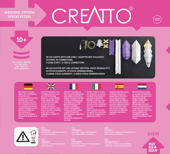 Creato DIY Unicorn Nightlamp - Creato Eenhorn knutselset Lamp van Creato — afbeelding 2