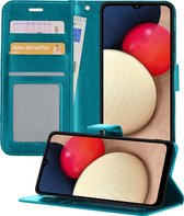 Coque Samsung A03s Book Case Cover - Coque Samsung Galaxy A03s Wallet Cover - Coque Samsung Galaxy A03s - Turquoise