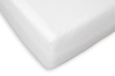 Briljant Home Molton boxspring hoeslaken - Wit - 1-persoons (90x200 cm)