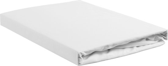 Ambiante Cotton Uni Topdek topper hoeslaken White 100% katoen Topdek topper Hoeslaken 160x210/220