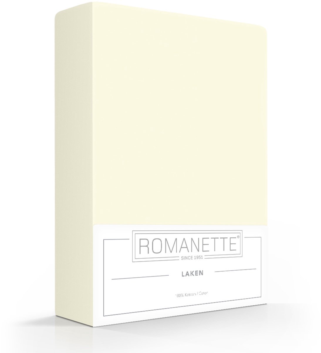 Katoenen Lakens Romanette Ivoor-240 x 260 cm