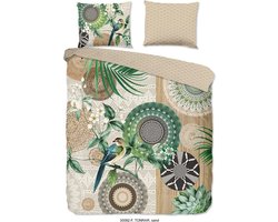 HIP Tonrar - Flanel - Dekbedovertrek - Lits-jumeaux - 240x200/220 cm - Sand