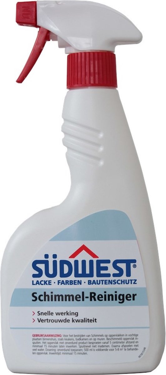 Südwest Schimmelreiniger - Vernietigt schimmels en algen - Zeer sterk - Voor binnen - Gebruiksklaar - 500 ML van Merkloos	 — afbeelding 5