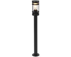 QAZQA gleam - Moderne Staande Buitenlamp | Staande Lamp voor buiten - 1 lichts - H 800 mm - Zwart - Buitenverlichting
