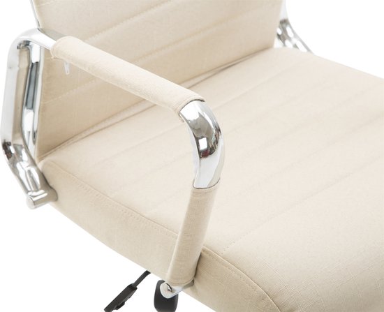 CLP Columbus Bureaustoel - Ergonomisch - Voor volwassenen - Stof - creme