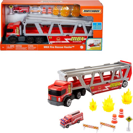 Matchbox Fire Rescue Hauler speelset
