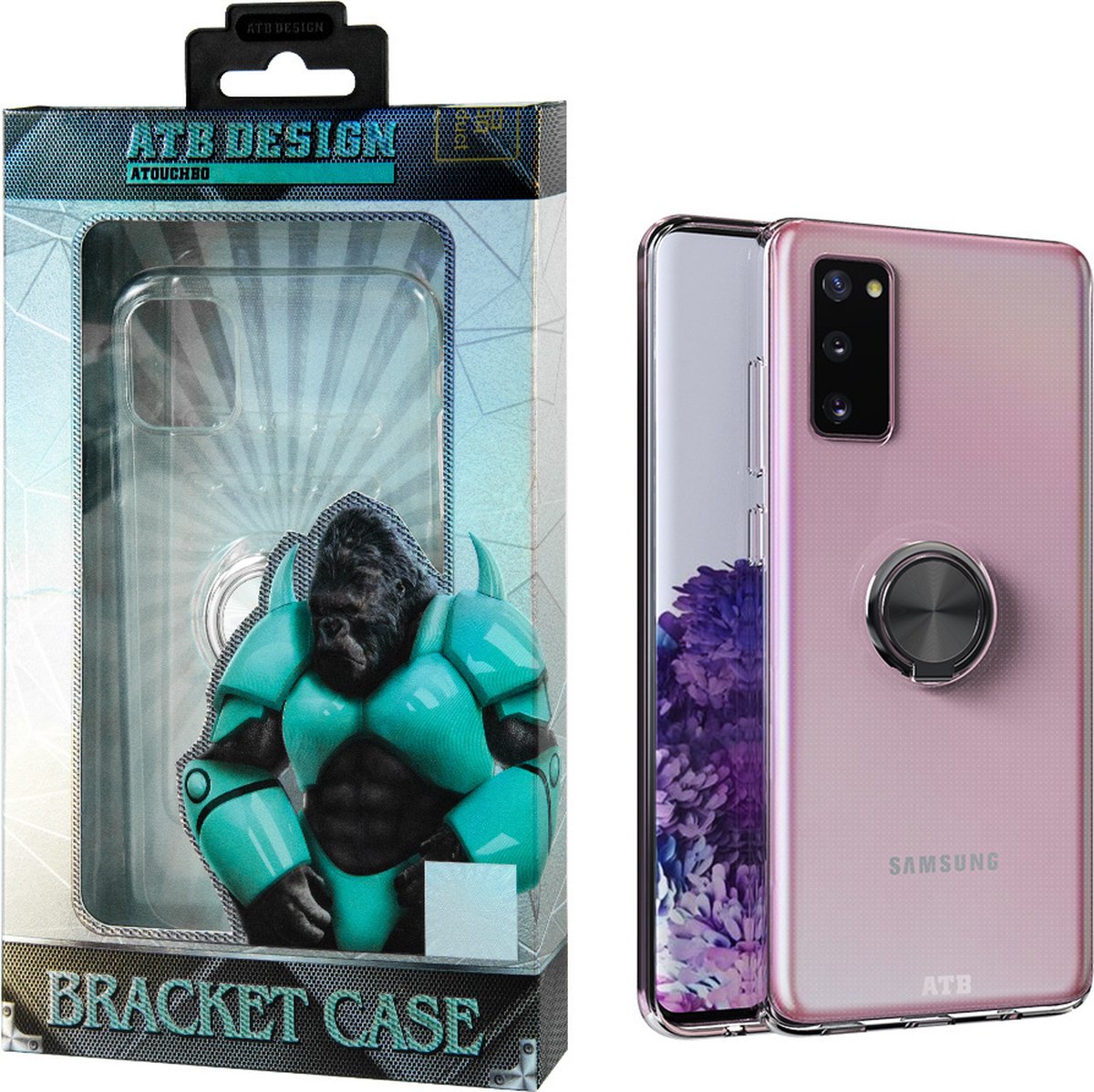 Atouchbo Bracket Case Samsung S20 Plus hoesje transparant