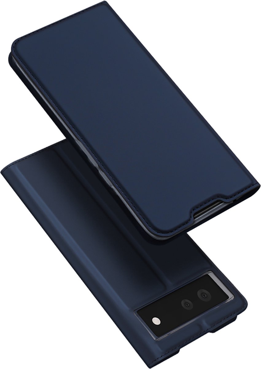 Dux Ducis - Telefoonhoesje geschikt voor Google Pixel 6 - Skin Pro Book Case - Blauw