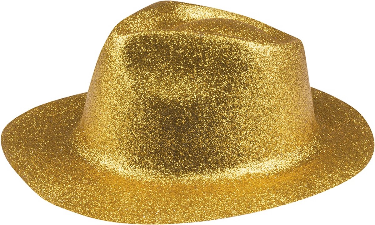 Chapeau à paillettes doré 
