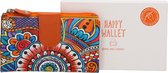 Happy Wallet Hand painted Portemonnee - Multicolour Aztec
