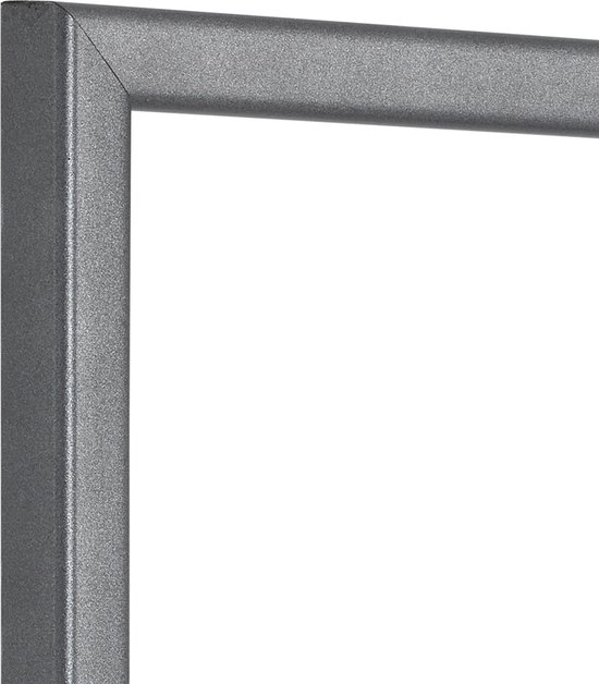 Cadre photo - Profil arrondi anthracite - Format photo 25x25 - Verre clair - Art.nr. 10263525252