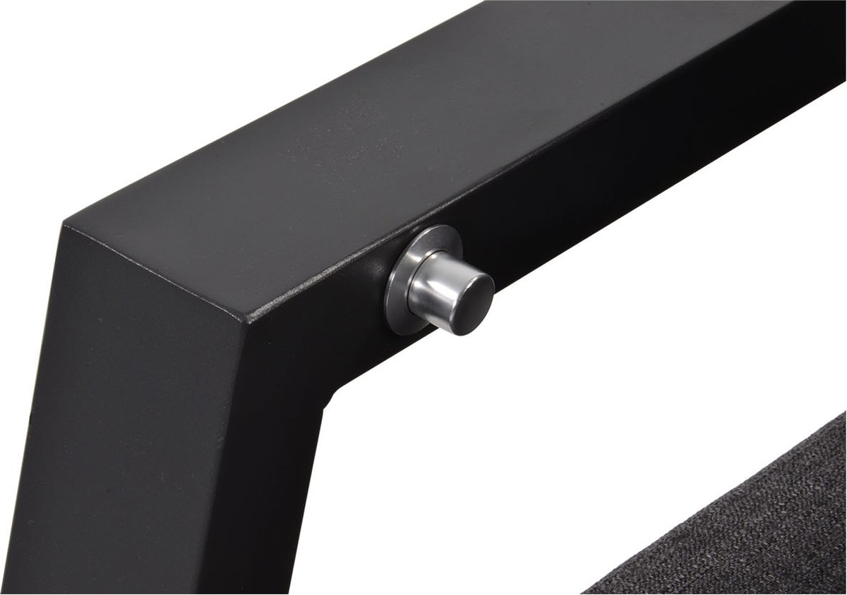 Lesli Living Ohio loungebank - verstelbaar - aluminium - antraciet
