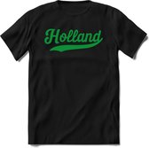 Nederland - Groen - T-Shirt Heren / Dames  - Nederland / Holland / Koningsdag Souvenirs Cadeau Shirt - grappige Spreuken, Zinnen en Teksten. Maat S