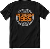 1965 Limited Edition | Feest Kado T-Shirt Heren - Dames | Zilver - Goud | Perfect Verjaardag Cadeau Shirt | Grappige Spreuken - Zinnen - Teksten | Maat S