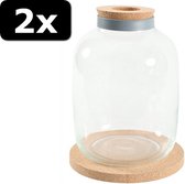 2x ! LIFE AQUA JUG GRIJS 12L 35,5CM