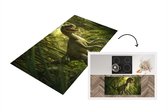 Keukenloper - Loper keuken - Dinosaurus - Planten - Illustratie - 120x60 cm - Keukenloper vinyl