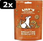 2x LILY DOG BREAKTIME BISCUITS 80GR