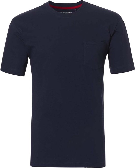 Blauw katoenen heren shirt - Blauw - Maat - XL