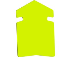 Reclame Kaart Pijl - Prijskaart - Geel - Pak 25 Stuks - Fluo Geel - Karton - Papier