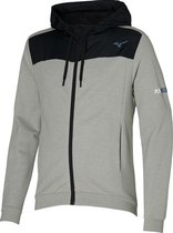 Mizuno Athletic Sweat Jacket - sportvest - grijs - maat XL