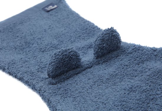 Jollein - Baby Washandje Badstof Ears (Jeans Blue) - Katoen - Baby Washand, Washandjes -16x70cm — afbeelding 5