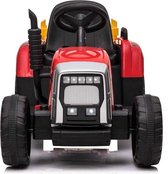 Tractor rood, 2x 12 volt motoren, elektrische kindertractor. | Elektrische Kinderauto | Met afstandsbediening | Kinderauto voor 1 tot 6 jaar