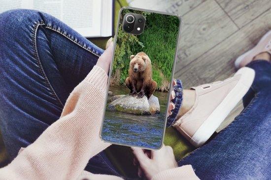 Coque Xiaomi Mi 11 Lite - Ours - Pierre - Animal - Coque en Siliconen
