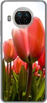 Telefoonhoesje Geschikt voor Xiaomi Mi 10T Lite 5G hoesje - Bloemen - Tulpen - Zon - Siliconen Telefoonhoesje Telefoonhoesje
