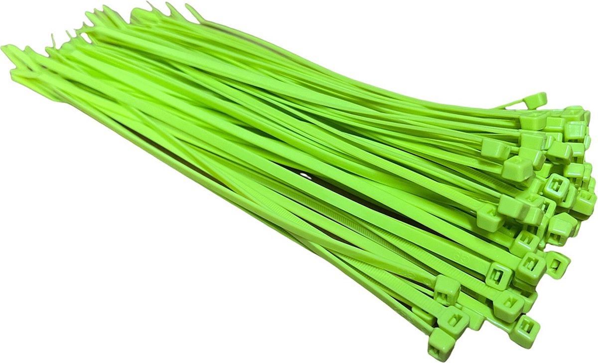 TD47 Kabelbinders 4.8 x 300 mm Fluor Groen - Tie wraps - Tyraps