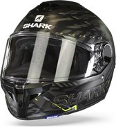 Shark Spartan Gt Bcl. Micr. E-Brake Mat Mat Black Yellow Anthracite KYA XS - Maat XS - Helm