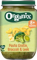 6x Organix Biologische Gegratineerde Pasta met Broccoli & Prei 8+ mnd 190 gr