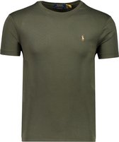 Polo Ralph Lauren  T-shirt Groen Aansluitend - Maat XXL - Heren - Lente/Zomer Collectie - Katoen