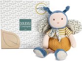 Doudou et Compagnie - Biologische Bijenpluche - 25 cm - Blauw/Jong - Mooie Doos - Geboortegeschenk - Biologische Bijenpollen - DC3844