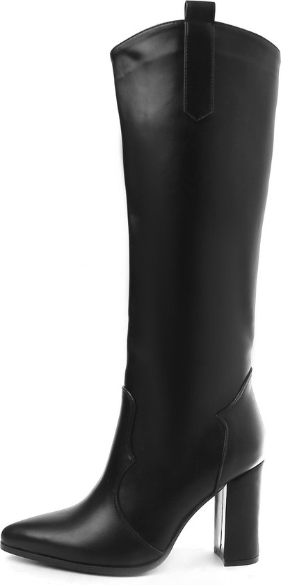 Smile Favorites® Dames Laarzen - Zwart - Imitatieleer - Maat 39 -