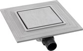 I-Drain Liquid Square incl. rooster-Grey
