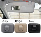 Auto Zonneklephaak Zwart Universeel - Dubbelgaats - Haak Houder Klephouder Klep Autozonnescherm Zonneklephaak Zonneklephouder Universeel / Zwart
