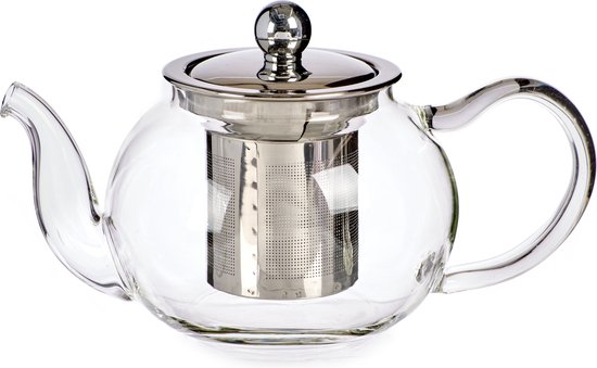 Theepot Classic Kristal Transparant Staal (11 x 10 x 18 cm) (500 ml)