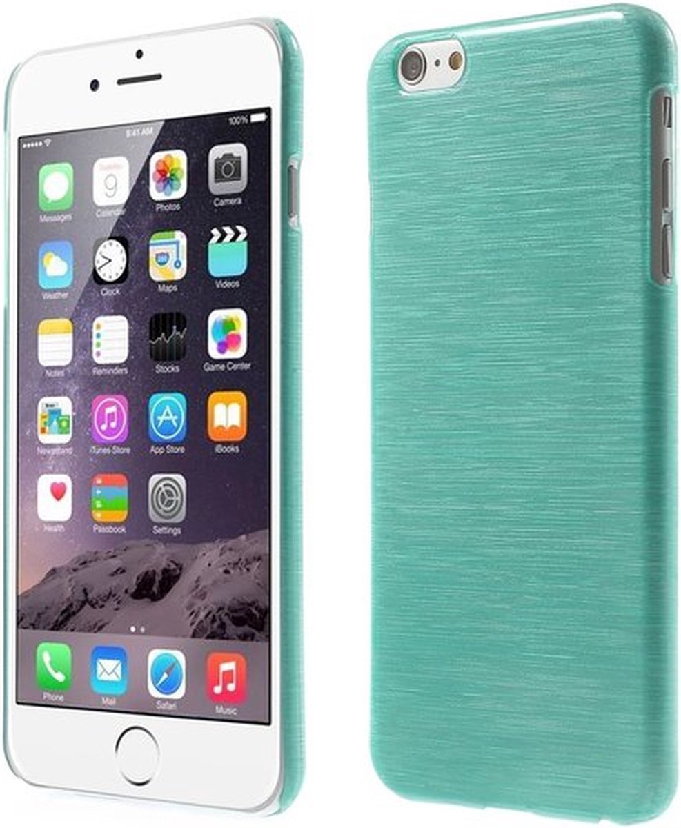 Peachy Brushed hardcase hoesje geschikt voor iPhone 6 6s - Blauw