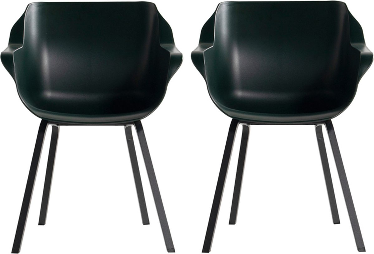 Hartman Sophie armchair chaise de jardin avec accoudoirs - Vert foncé