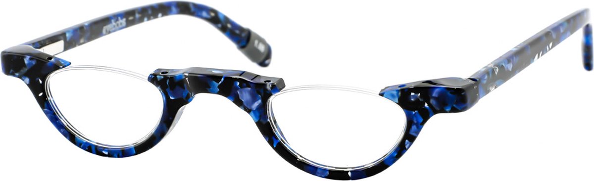 Leesbril Eyebobs Topless 2110-Blauw gevlekt-+1.00