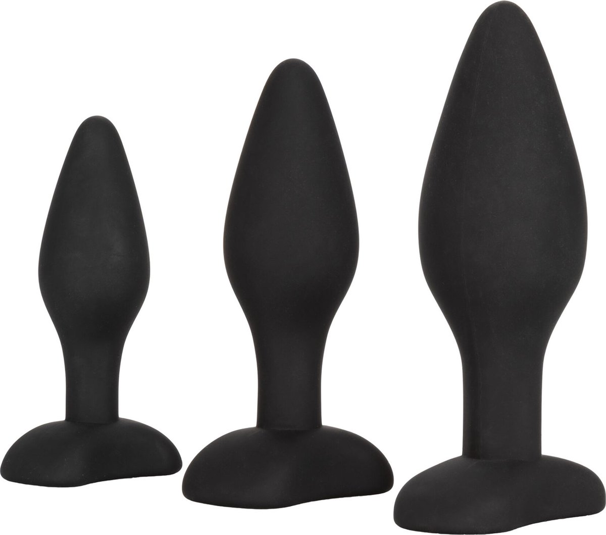 Goedkoopste CalExotics - Silicone Anal Exerciser Kit - Anal Toys Buttplugs Zwart