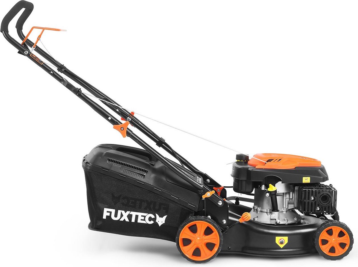 FUXTEC Benzine Grasmaaier FX-RM4346ECO 2in1 - 3,5pk / 2,6kW - 42cm Maaibreedte - 5-traps Maaihoogteverstelling - 146ccm 4-Takt - Incl. 40L Grasvanger & Reinigingsaansluiting – foto 6