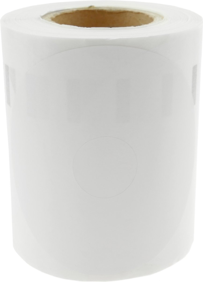BeMatik - Rol van 160 zelfklevende etiketten compatibel met Dymo S0719250 en 14681 57 mm dvd